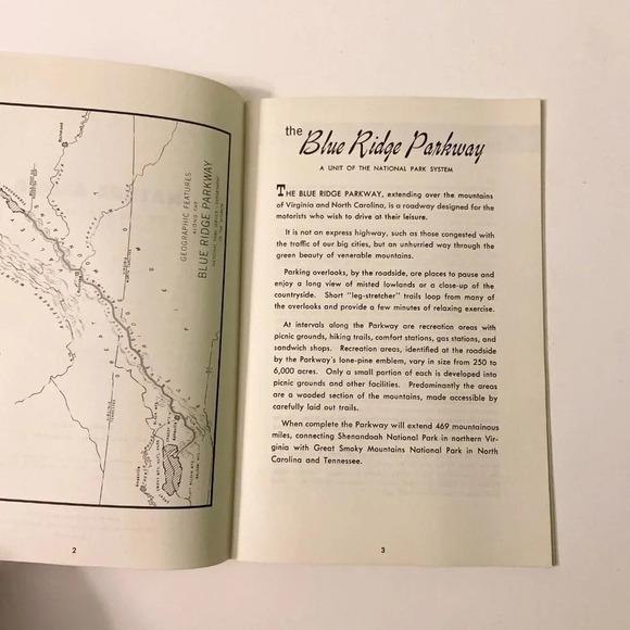Vintage 1977 Nature Along The Blue Ridge Parkway Travel North Carolina Booklet - Picture 7 of 16